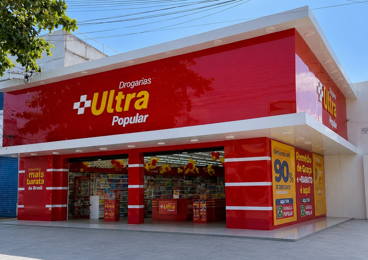 Fachada da Drogarias Ultra Popular Rede Oceânica